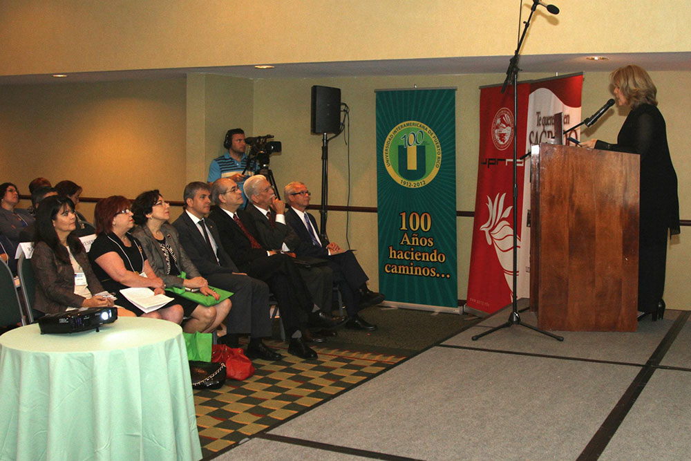 Dra María Inés Castro Univ Puerto Rico, acto inaugural del evento. 